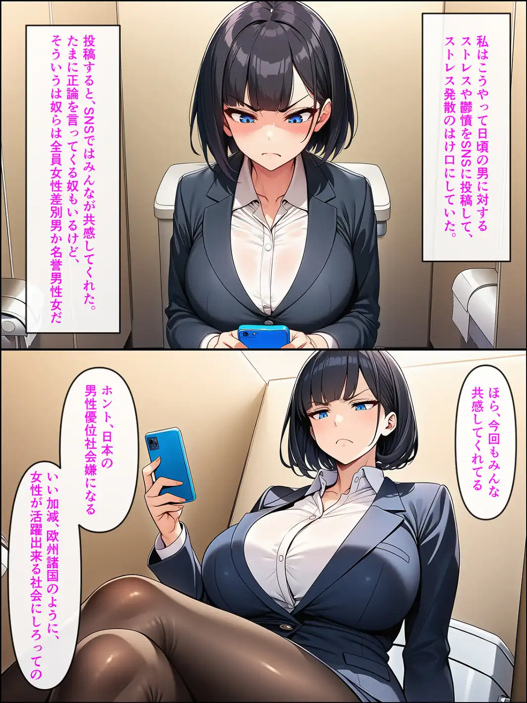 アラサーこじらせOLが後輩くんとラブラブエッチする話【モザイク版】-サンプル画像6