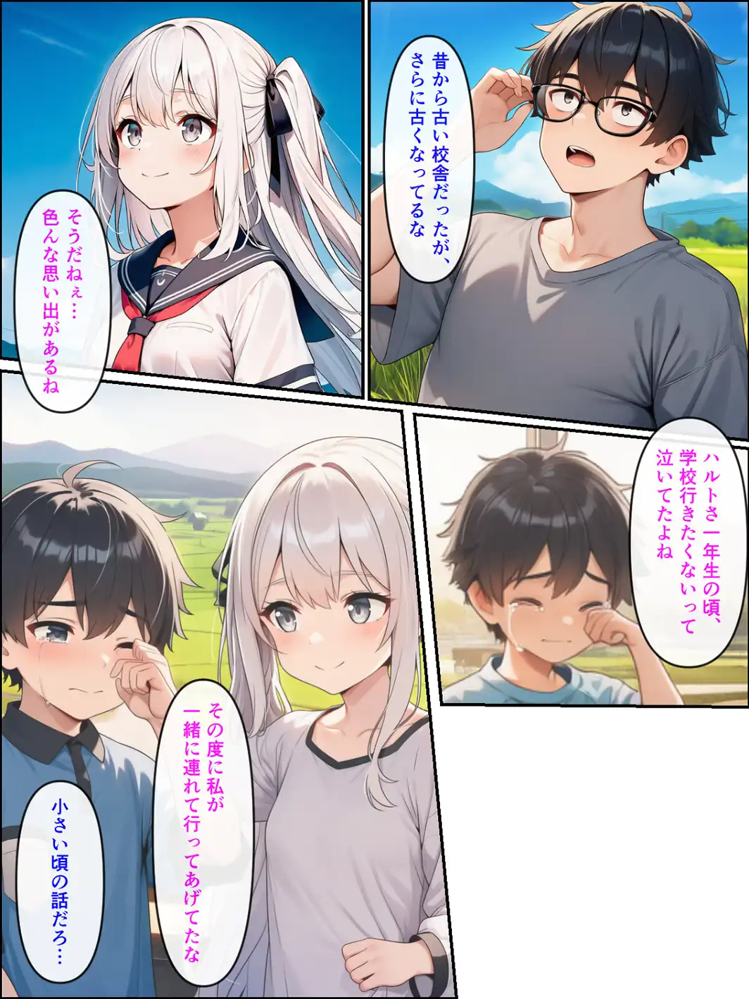 久しぶりに帰った田舎で、幼なじみと思い出巡りする話【モザイク版】-サンプル画像14
