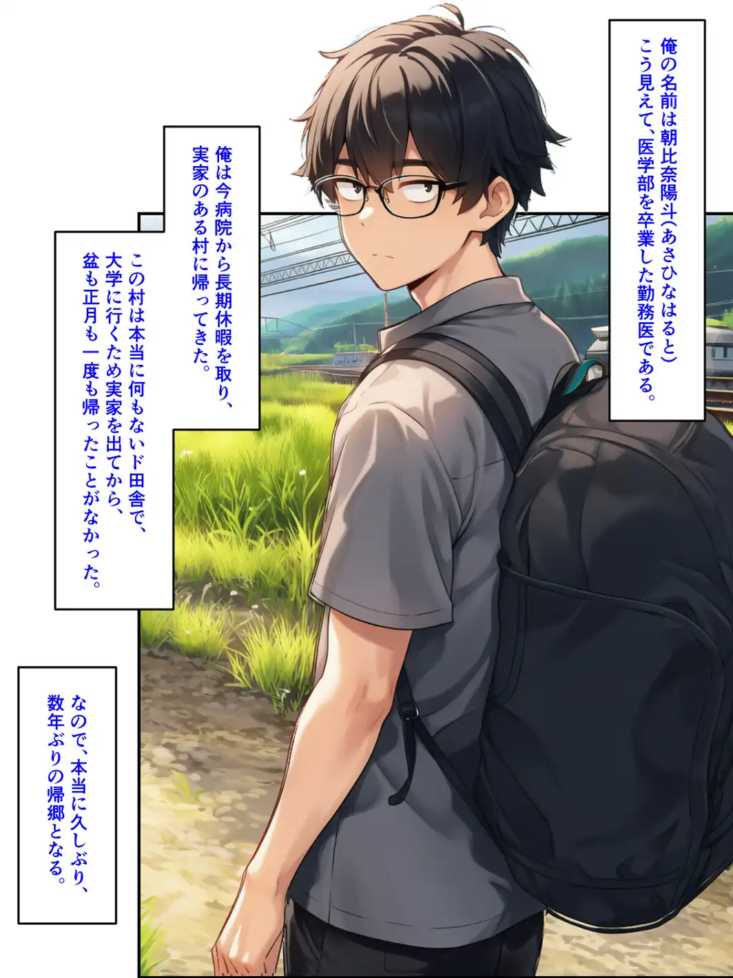 久しぶりに帰った田舎で、幼なじみと思い出巡りする話【モザイク版】-サンプル画像2