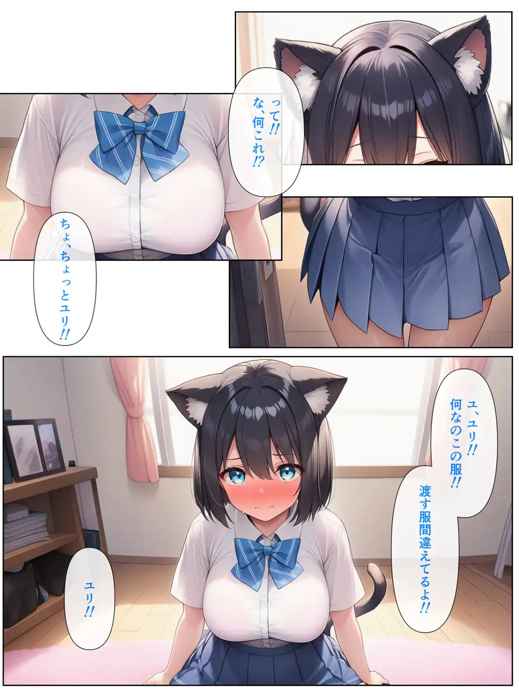 男の僕が女体化ふたなり美少女になったら、憧れの幼なじみに溺愛ラブラブエッチさせられた話【モザイク版】-サンプル画像13