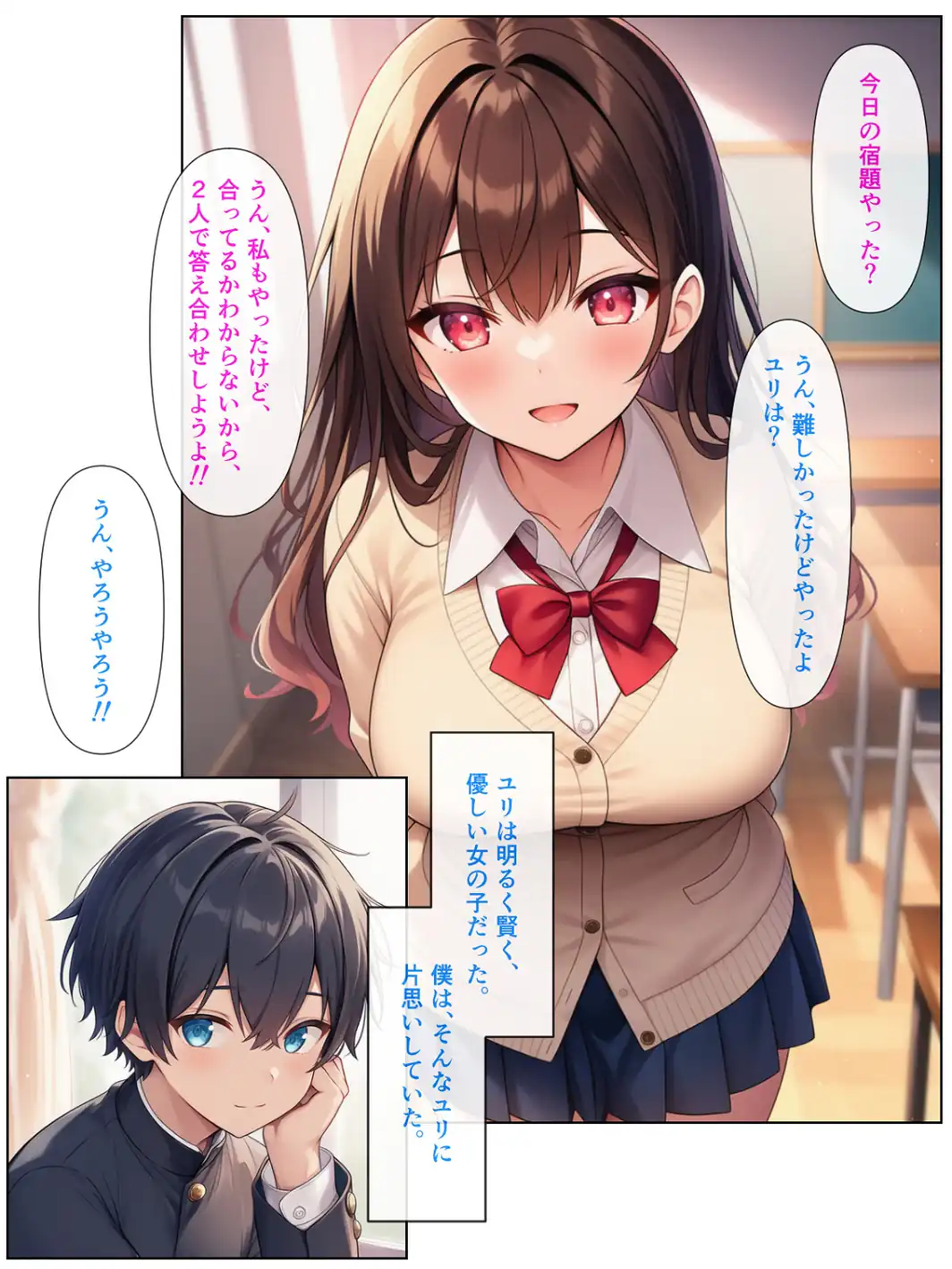 男の僕が女体化ふたなり美少女になったら、憧れの幼なじみに溺愛ラブラブエッチさせられた話【モザイク版】-サンプル画像2