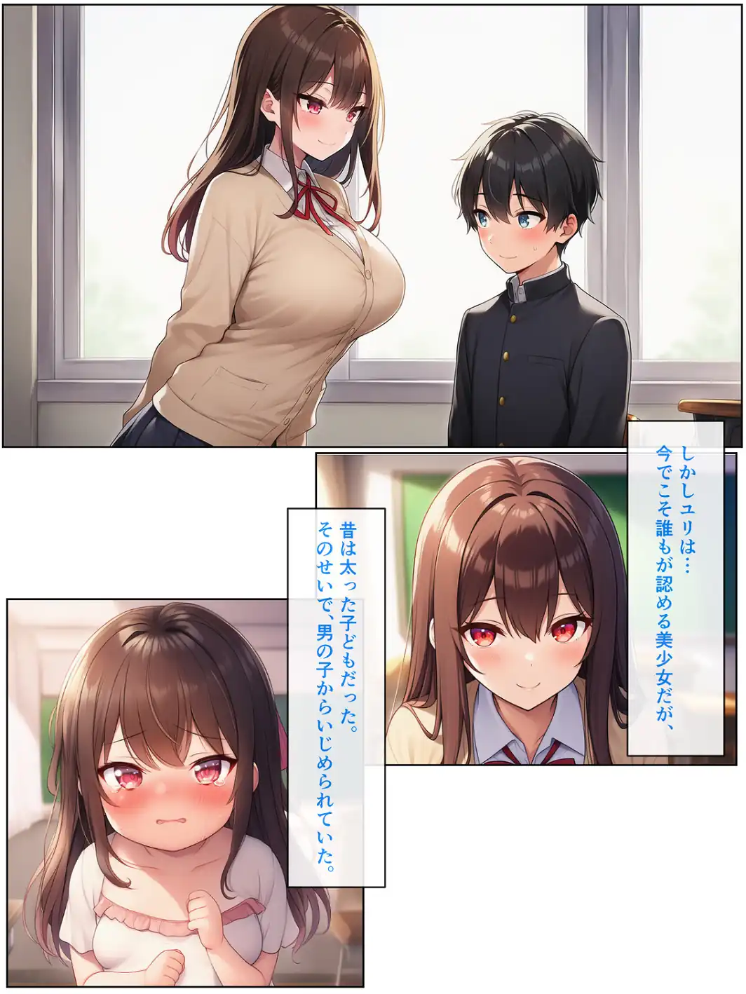 男の僕が女体化ふたなり美少女になったら、憧れの幼なじみに溺愛ラブラブエッチさせられた話【モザイク版】-サンプル画像3