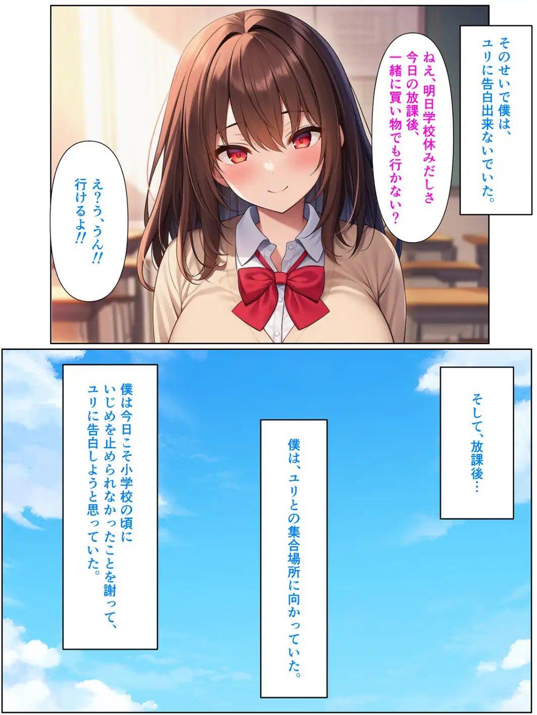 男の僕が女体化ふたなり美少女になったら、憧れの幼なじみに溺愛ラブラブエッチさせられた話【モザイク版】-サンプル画像5