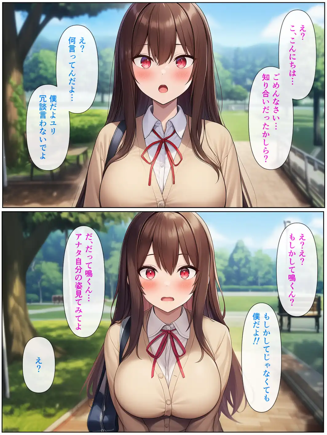 男の僕が女体化ふたなり美少女になったら、憧れの幼なじみに溺愛ラブラブエッチさせられた話【モザイク版】-サンプル画像9