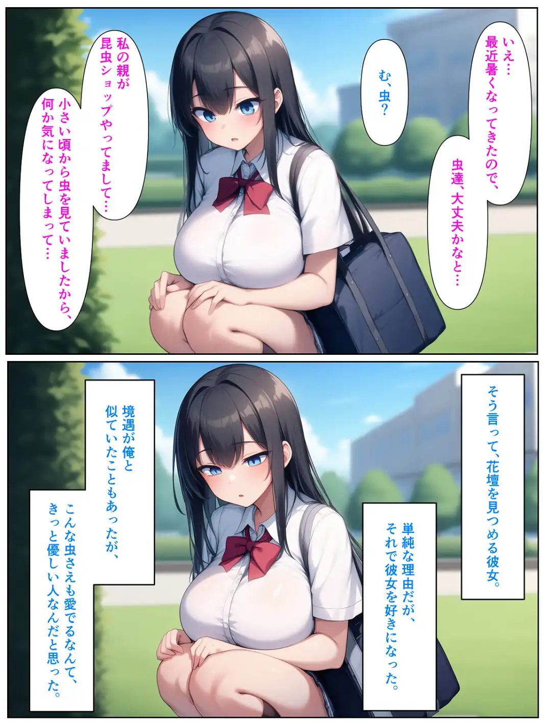 優等生の金髪ツインテの巨乳ギャルさんとラブラブエッチする話【モザイク版】-サンプル画像4