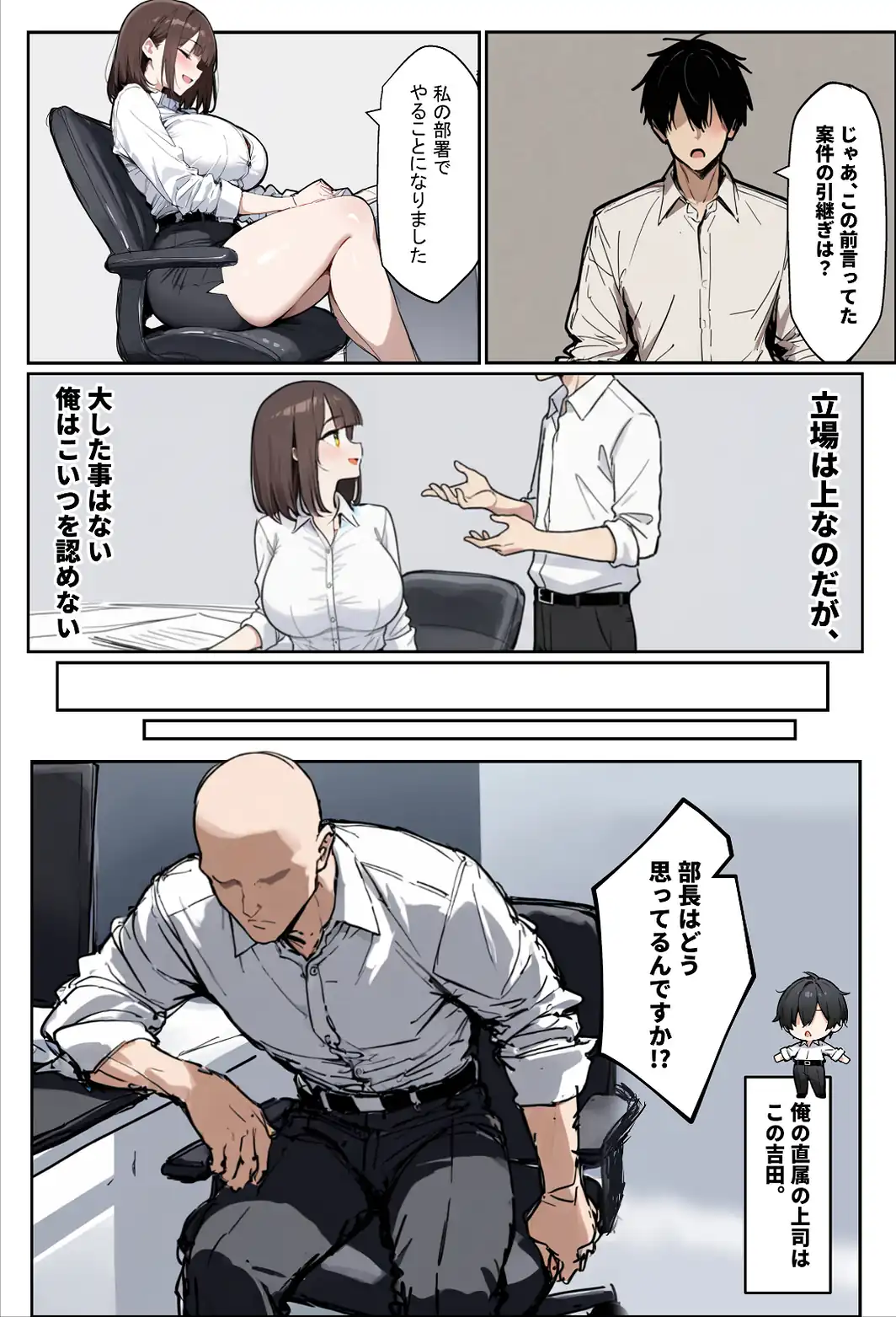 どうせ、職場ハラハラSEXするのに巨乳の人妻にあーだのこーだの【棒消し修正版】-サンプル画像3