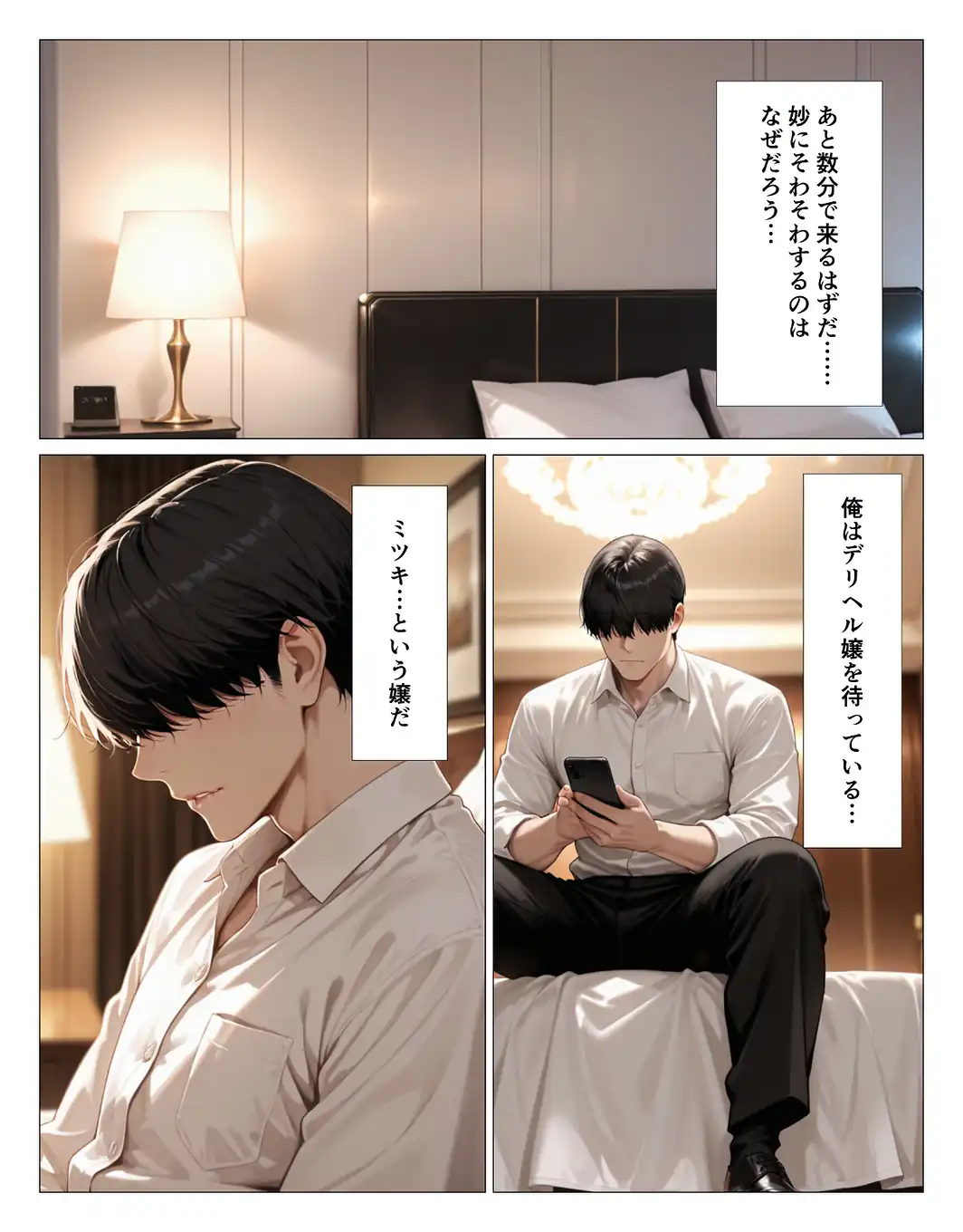 クール系上司がデリヘル嬢だったので爆乳吸って中出しした話【モザイク版】-サンプル画像1
