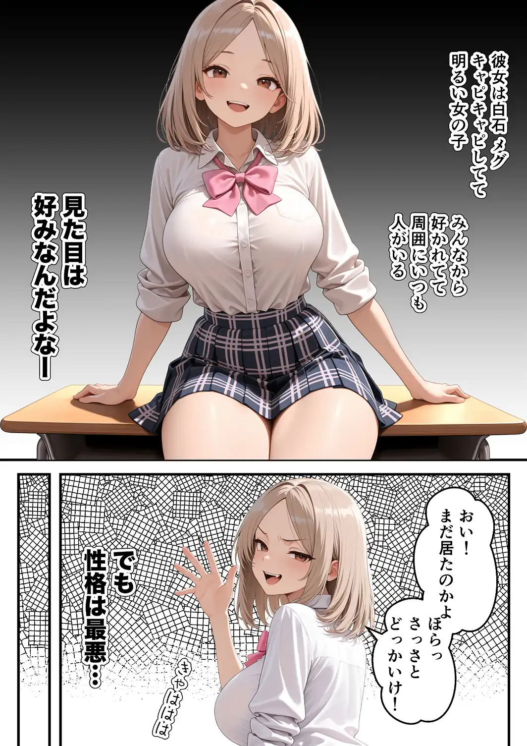 いじめられっ子の僕が催●アプリで性悪ギャルから逆レ○プ_搾精ハーレム地獄【モザイク版】-サンプル画像7