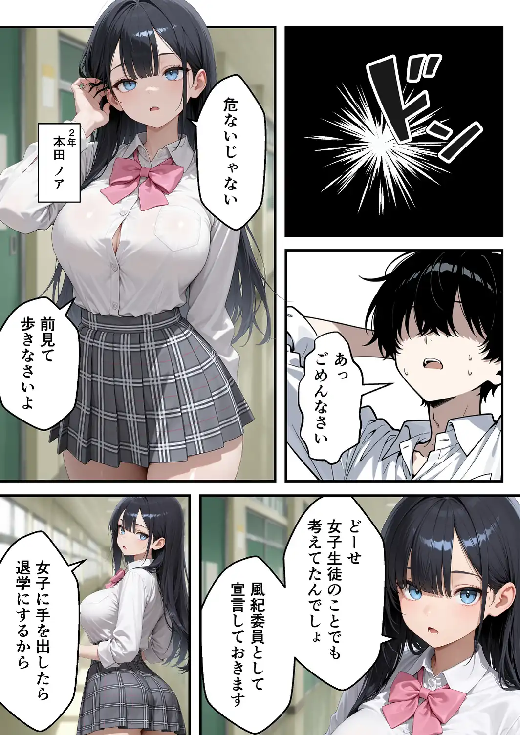 いじめられっ子の僕が催●アプリで性悪ギャルから逆レ○プ_搾精ハーレム地獄【モザイク版】-サンプル画像9