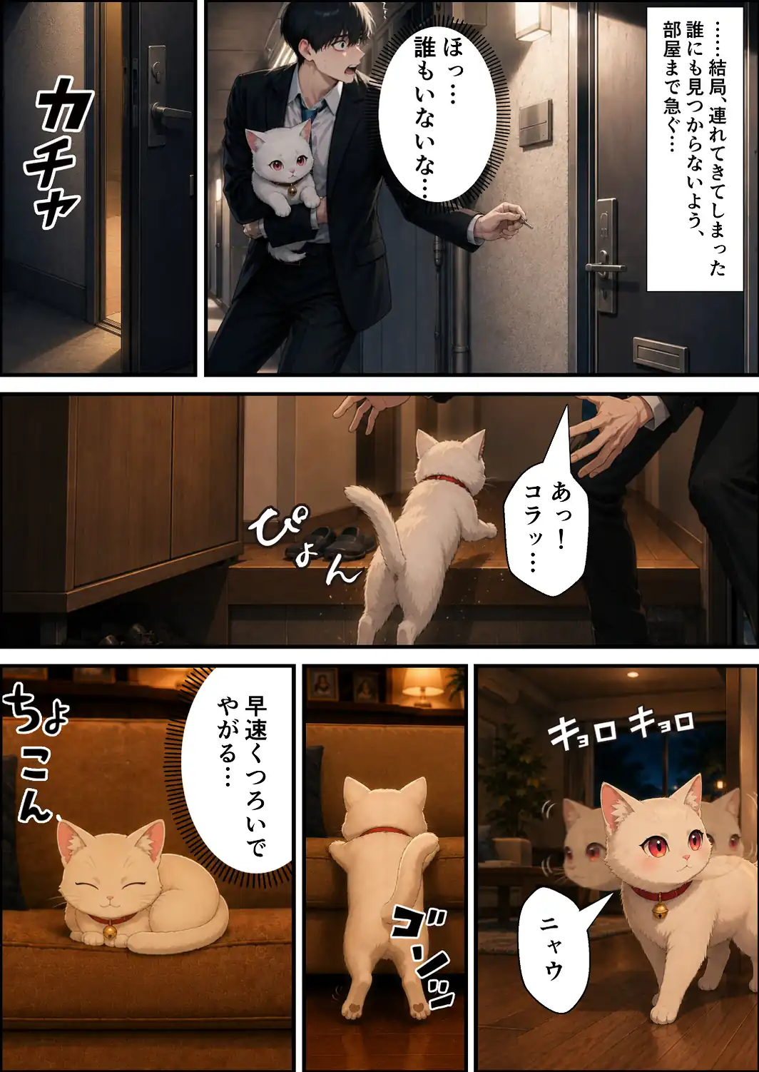 拾われた猫はご主人様に恩返しがしたい【棒消し修正版】-サンプル画像4