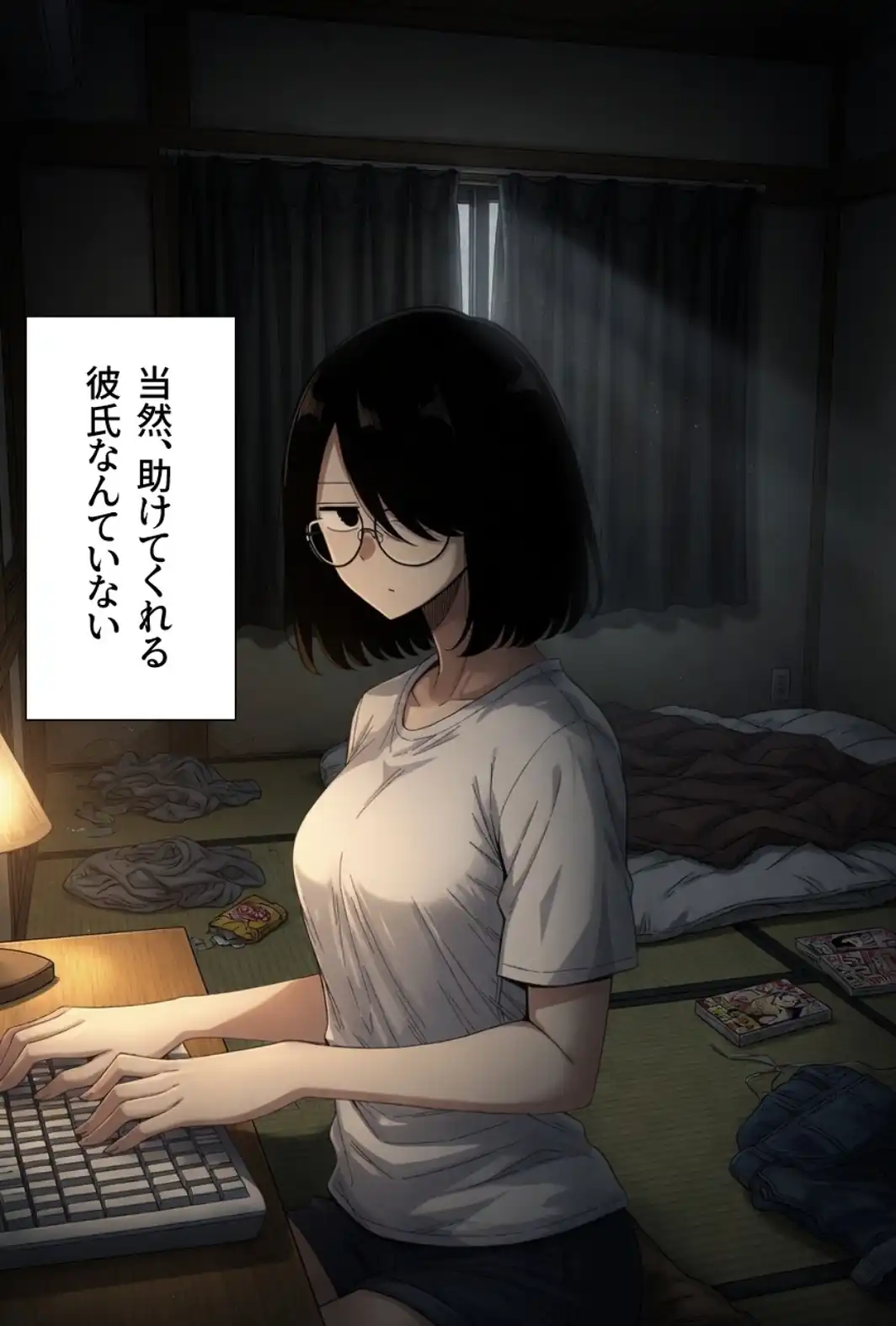 引きこもり女に餌付けしてたら、セックスさせてくれるようになった。【モザイク版】-サンプル画像2
