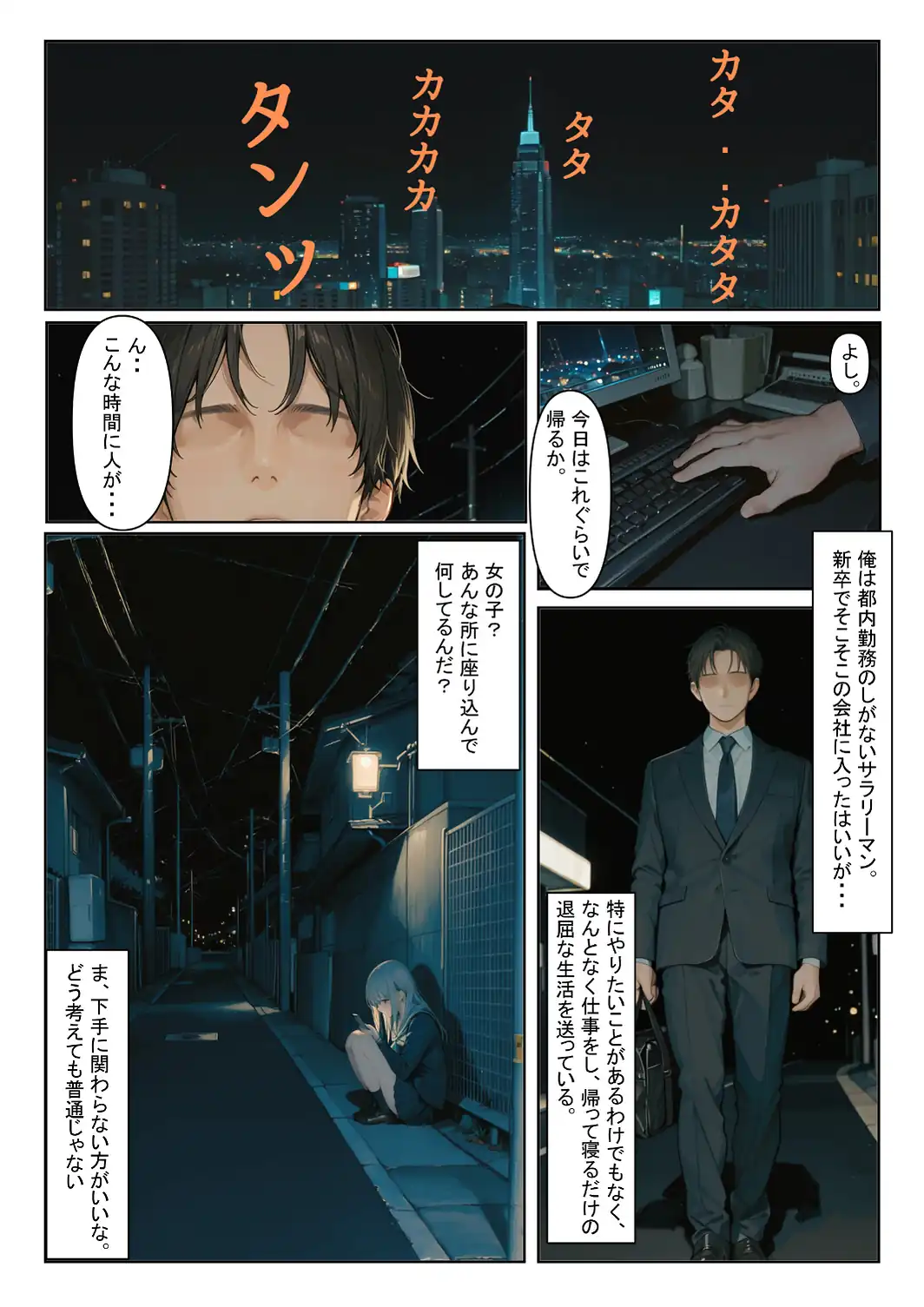 家出少女を拾ったら【白抜き修正版】-サンプル画像1