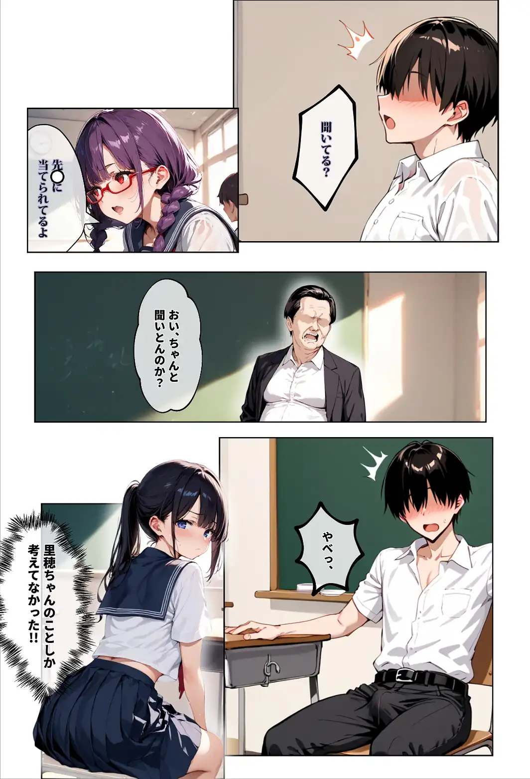 ずっと好きだった女の子に彼氏がいたので、女友達にマ〇コを貸してもらった件【白抜き修正版】-サンプル画像10