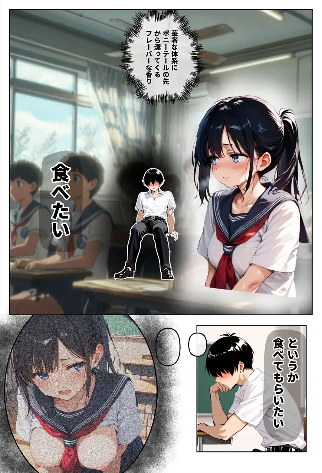 ずっと好きだった女の子に彼氏がいたので、女友達にマ〇コを貸してもらった件【白抜き修正版】-サンプル画像6