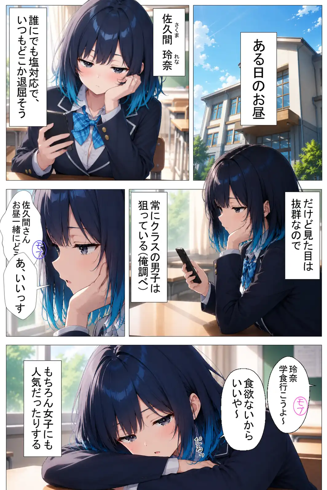 陰キャの俺をセックスの練習台にしたクールギャルが種付けされてメス堕ちした件【白抜き修正版】-サンプル画像2