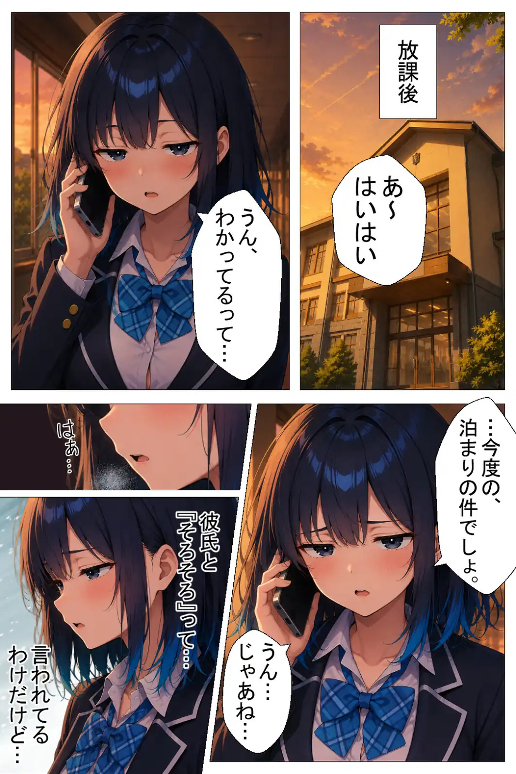 陰キャの俺をセックスの練習台にしたクールギャルが種付けされてメス堕ちした件【白抜き修正版】-サンプル画像4