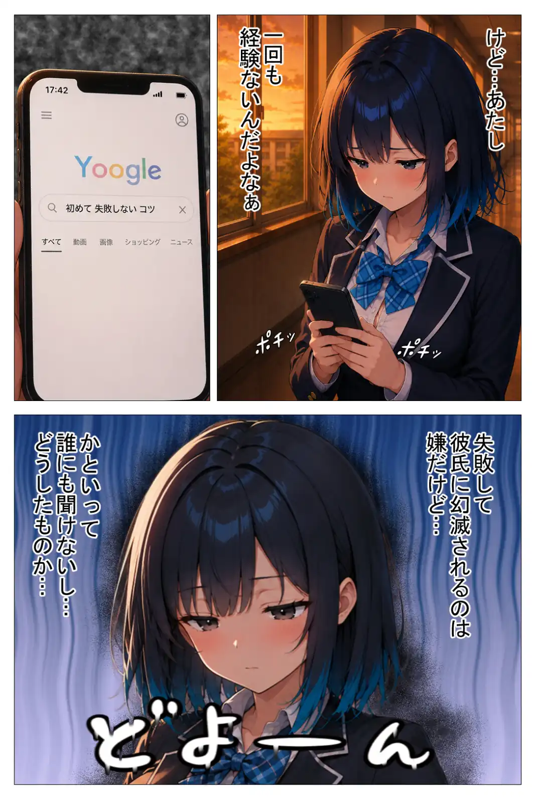 陰キャの俺をセックスの練習台にしたクールギャルが種付けされてメス堕ちした件【白抜き修正版】-サンプル画像5