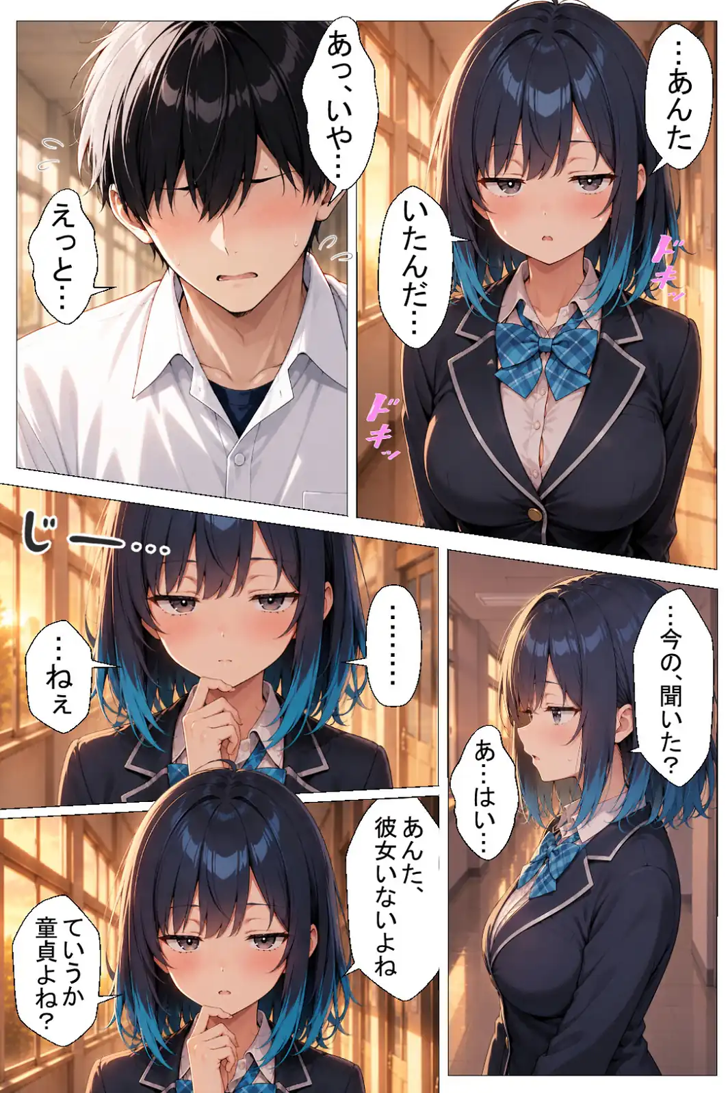 陰キャの俺をセックスの練習台にしたクールギャルが種付けされてメス堕ちした件【白抜き修正版】-サンプル画像7