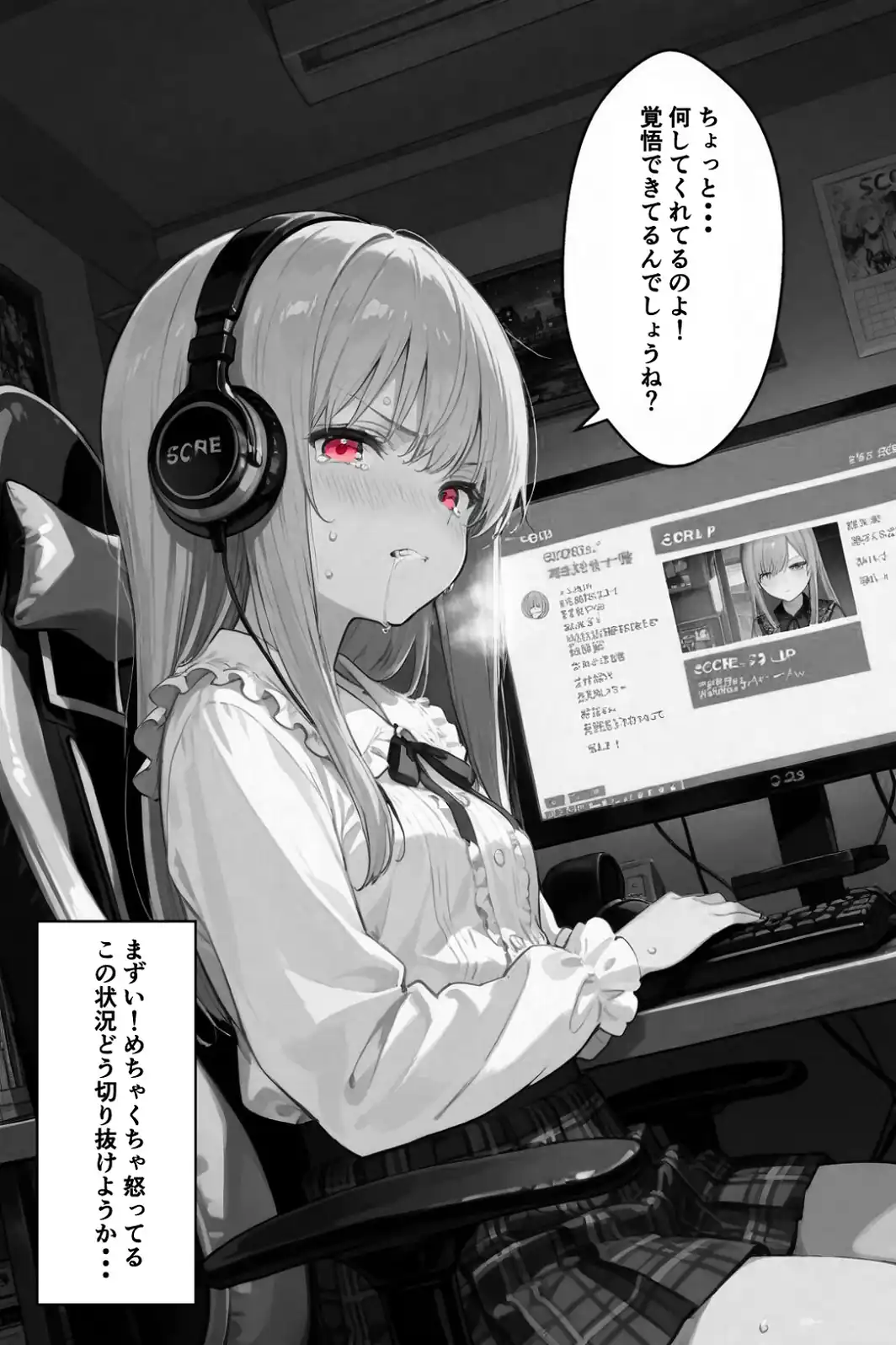 彼女が配信中ならイタズラし放題じゃね！！！【白抜き修正版】-サンプル画像13