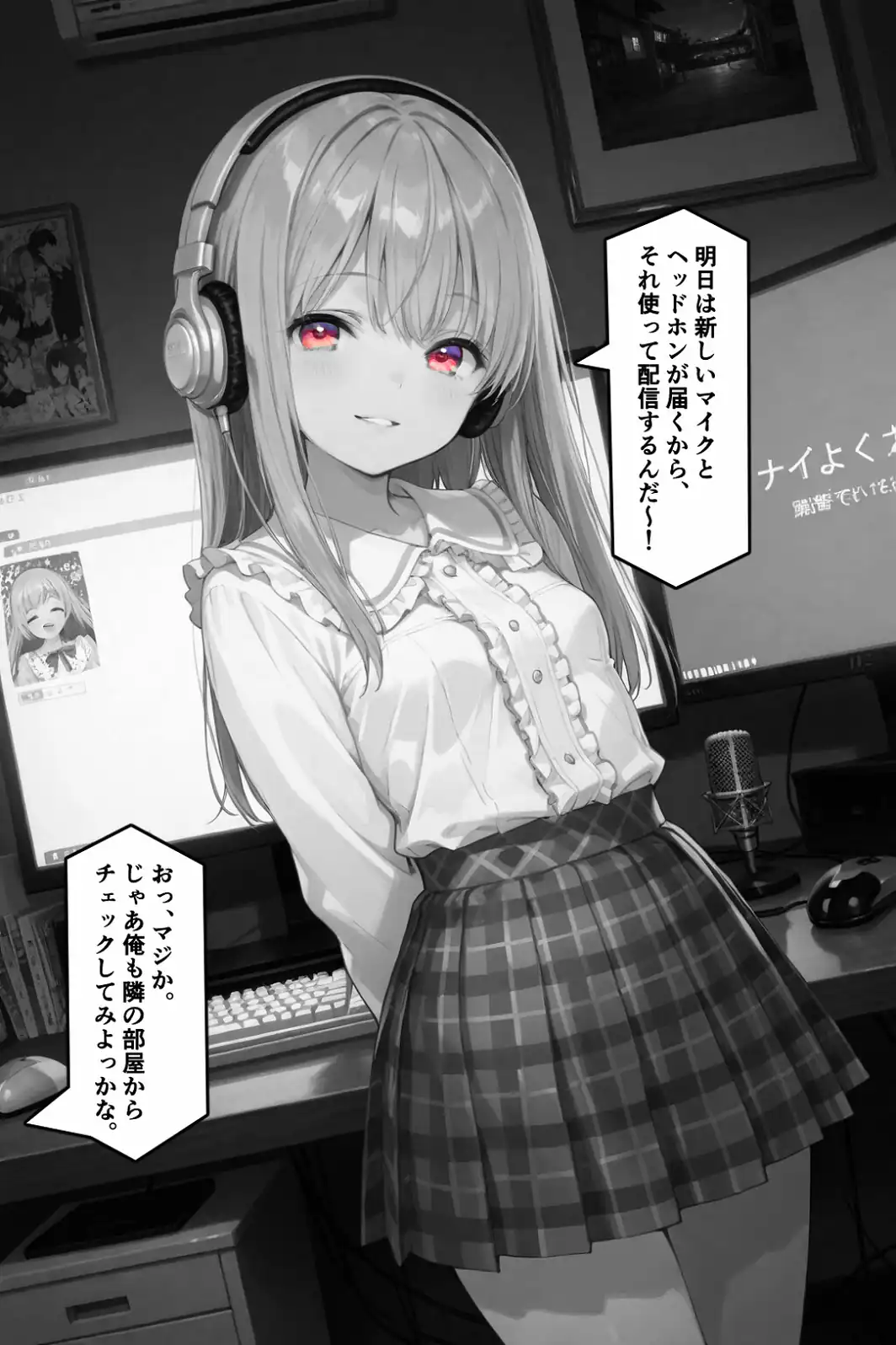 彼女が配信中ならイタズラし放題じゃね！！！【白抜き修正版】-サンプル画像4
