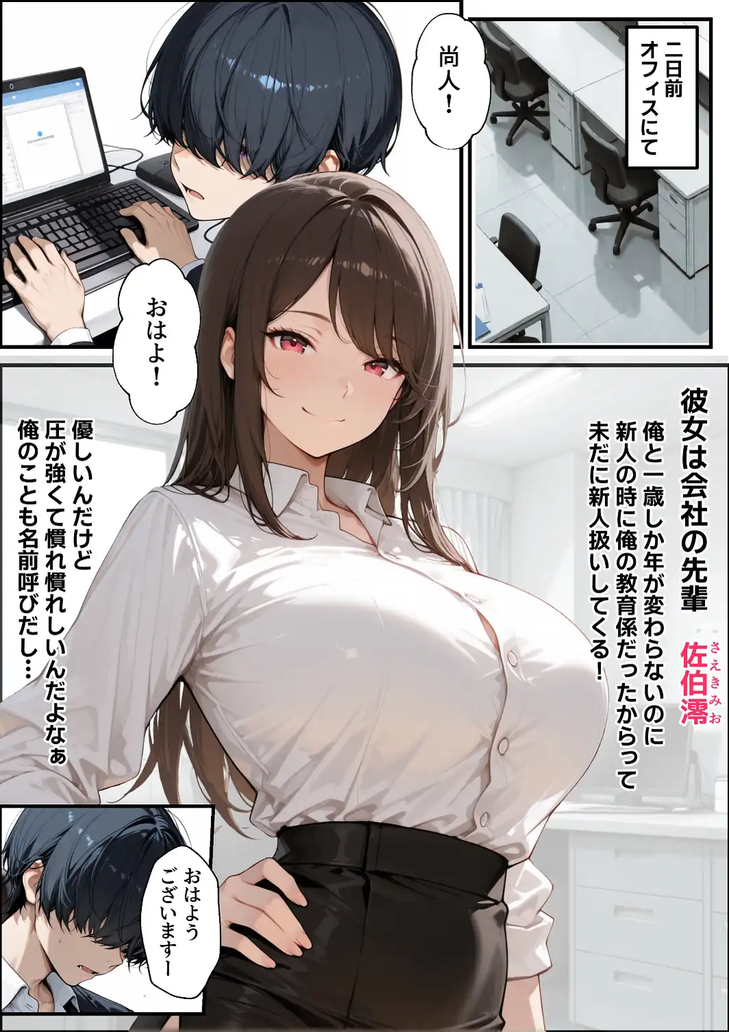 職場の先輩爆乳OLと秘密の二時間休憩【白抜き修正版】-サンプル画像4
