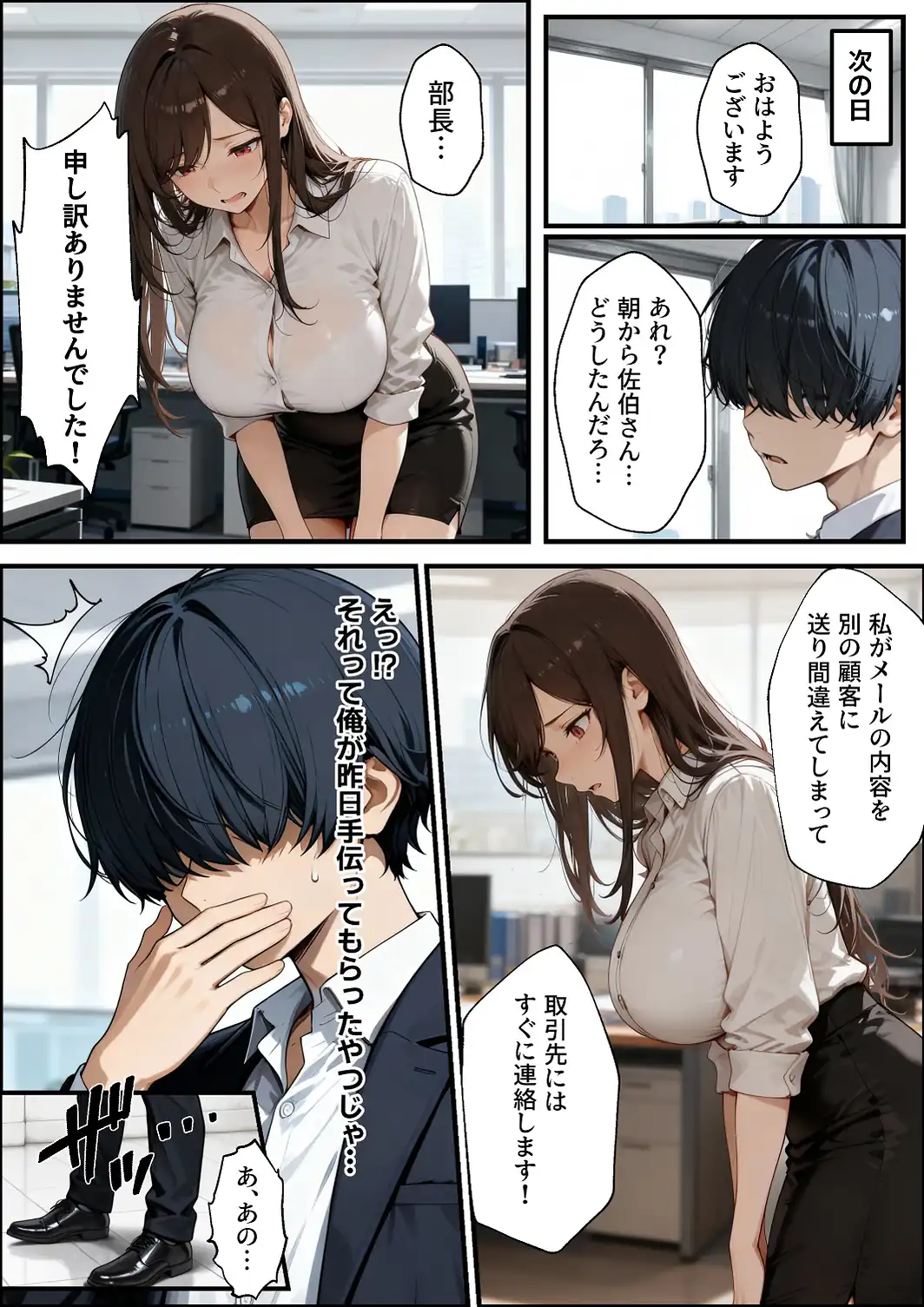 職場の先輩爆乳OLと秘密の二時間休憩【白抜き修正版】-サンプル画像8