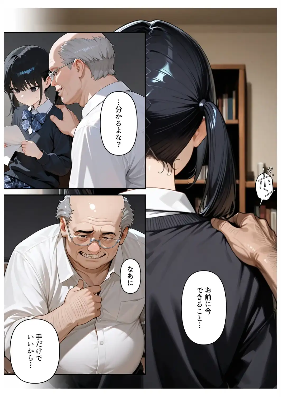 進路と引き換えに1年間中年の担任教師に私がされたこと〜お巡りさん…早くコイツを○捕して？〜【白抜き修正版】-サンプル画像12