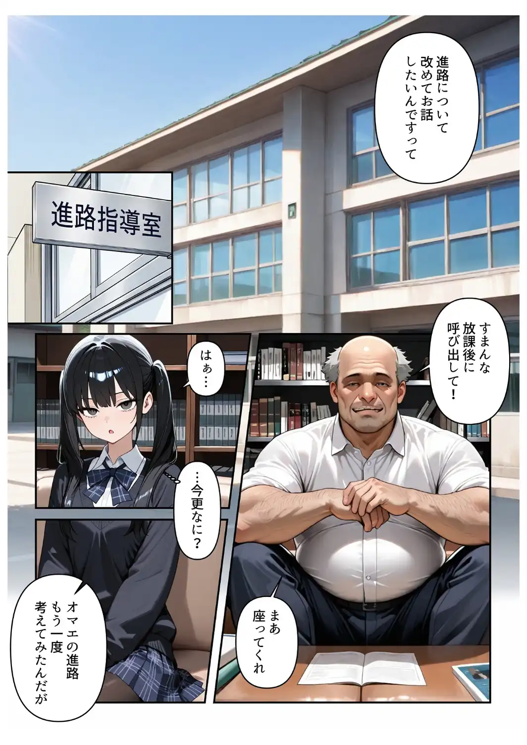 進路と引き換えに1年間中年の担任教師に私がされたこと〜お巡りさん…早くコイツを○捕して？〜【白抜き修正版】-サンプル画像6