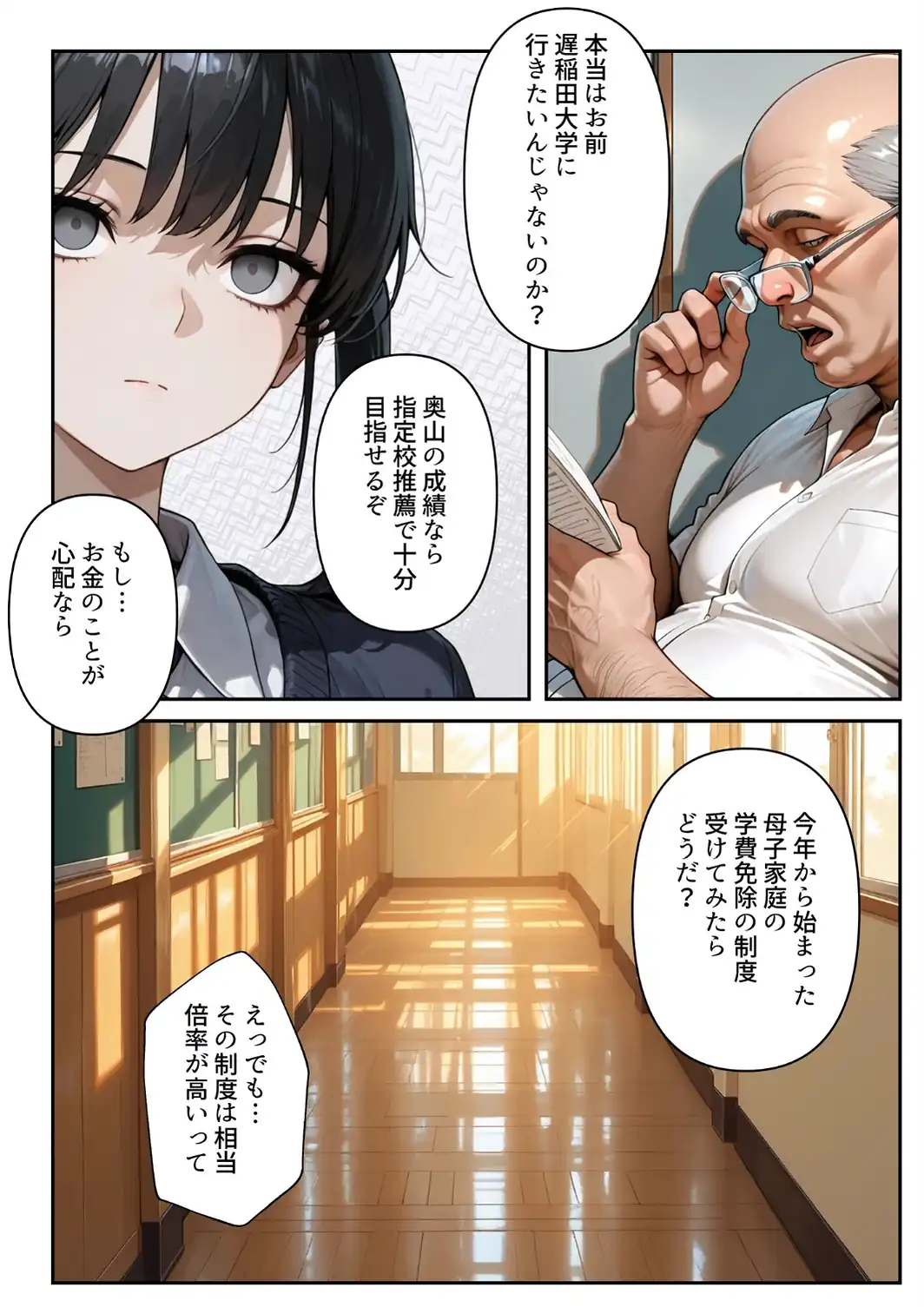 進路と引き換えに1年間中年の担任教師に私がされたこと〜お巡りさん…早くコイツを○捕して？〜【白抜き修正版】-サンプル画像7