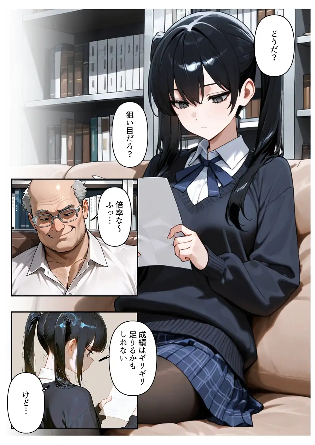 進路と引き換えに1年間中年の担任教師に私がされたこと〜お巡りさん…早くコイツを○捕して？〜【白抜き修正版】-サンプル画像8