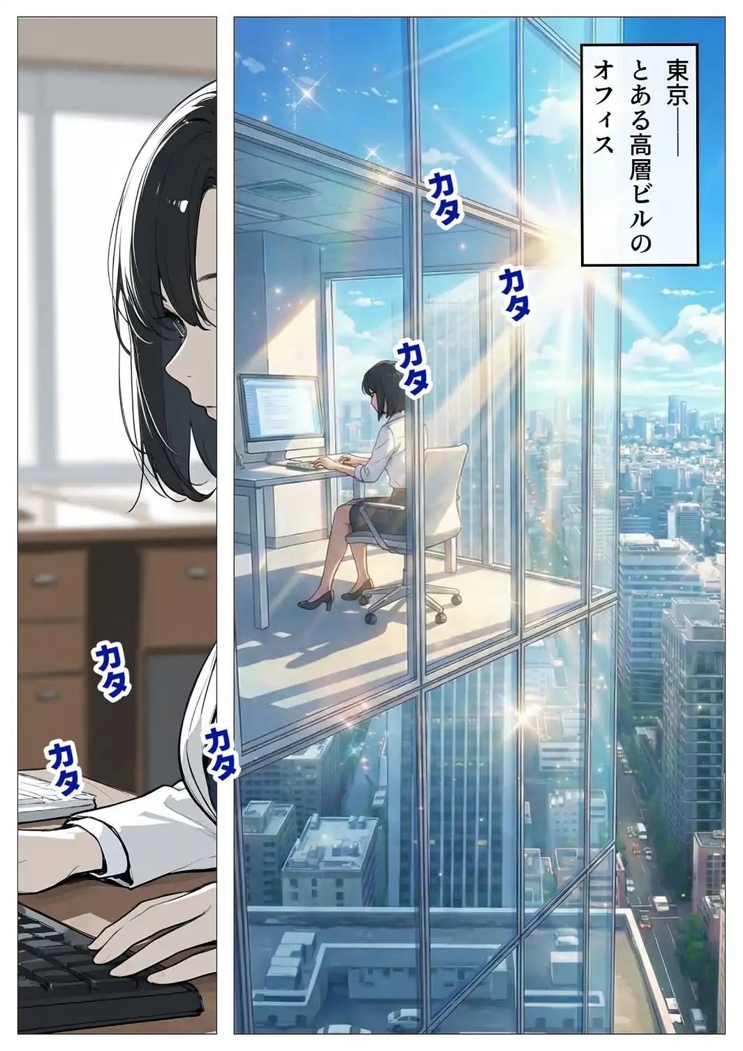 完璧女上司 無能部下のマッサージを受け 故郷の訛りで大絶叫【白抜き修正版】-サンプル画像1