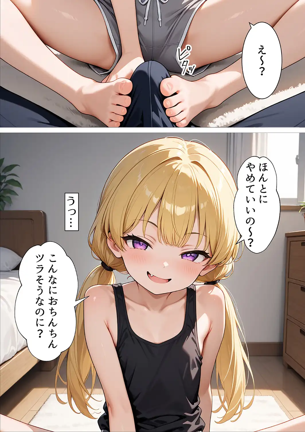 失恋したら生意気メスガキ少女と煽られわからされSEXできました。【モザイク版】-サンプル画像11