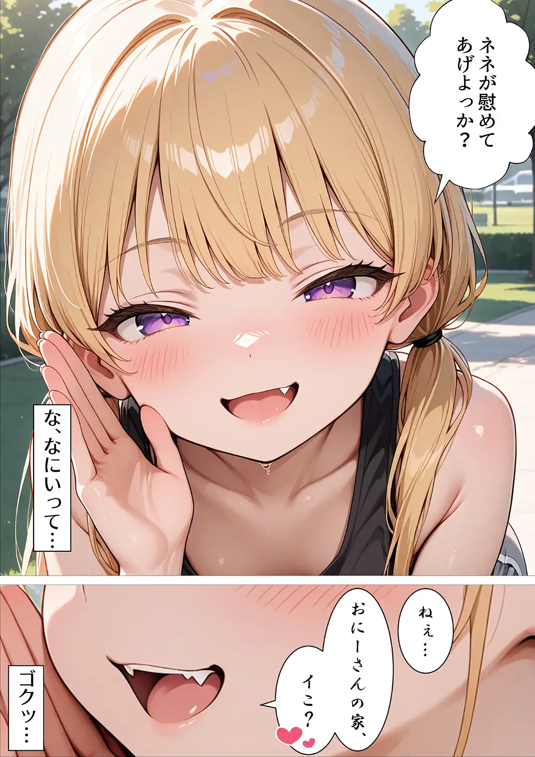 失恋したら生意気メスガキ少女と煽られわからされSEXできました。【モザイク版】-サンプル画像5