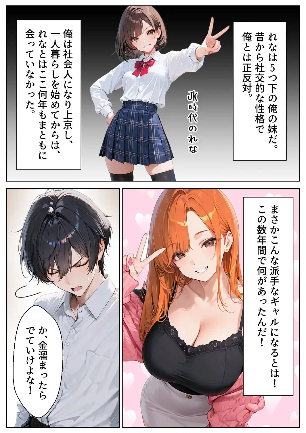 OLギャルになった妹を家賃代わりに中出しする話【モザイク版】-サンプル画像6
