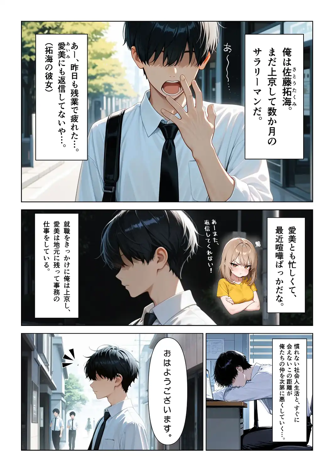 おとなりの保育士お姉さんの生きゅうりオナニーを見て、中出しセックスしまくった話【モザイク版】-サンプル画像1