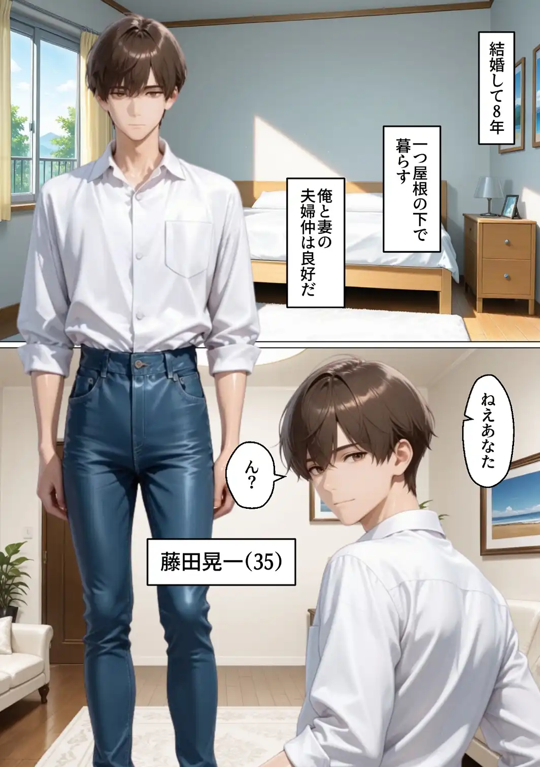 性不感症の妻を治療してもらったらド淫乱になってしまった【白抜き修正版】-サンプル画像1