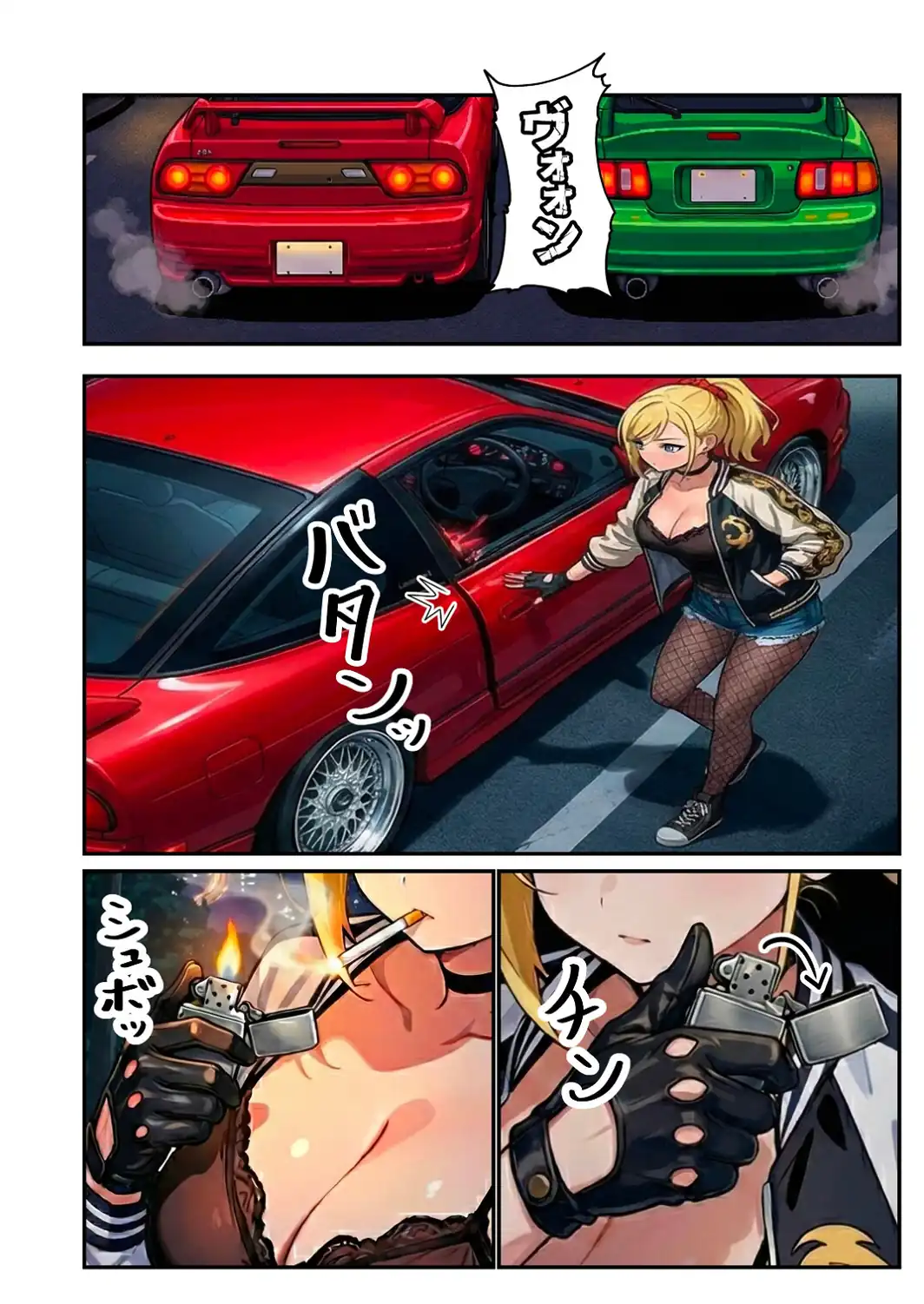車オタクの俺が走り屋ヤンキー女で童貞卒業するまでの話・前編【白抜き修正版】-サンプル画像5