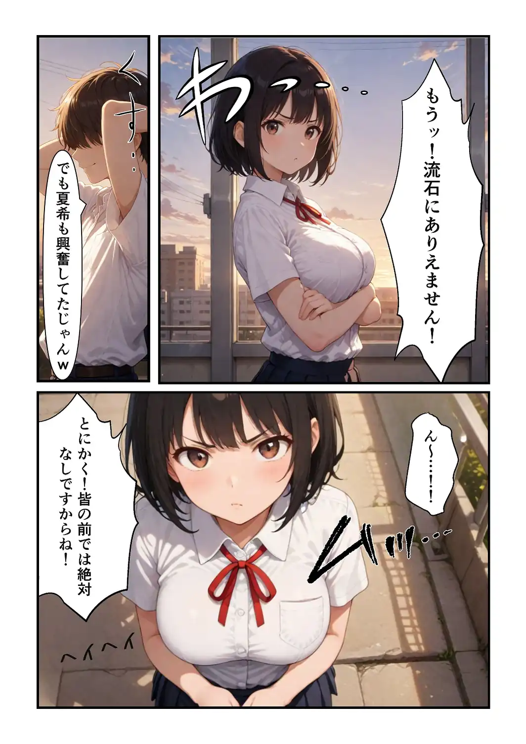 俺だけの事が大大大好きなクーデレ後輩ー海で寝取られ編ー【白抜き修正版】-サンプル画像13