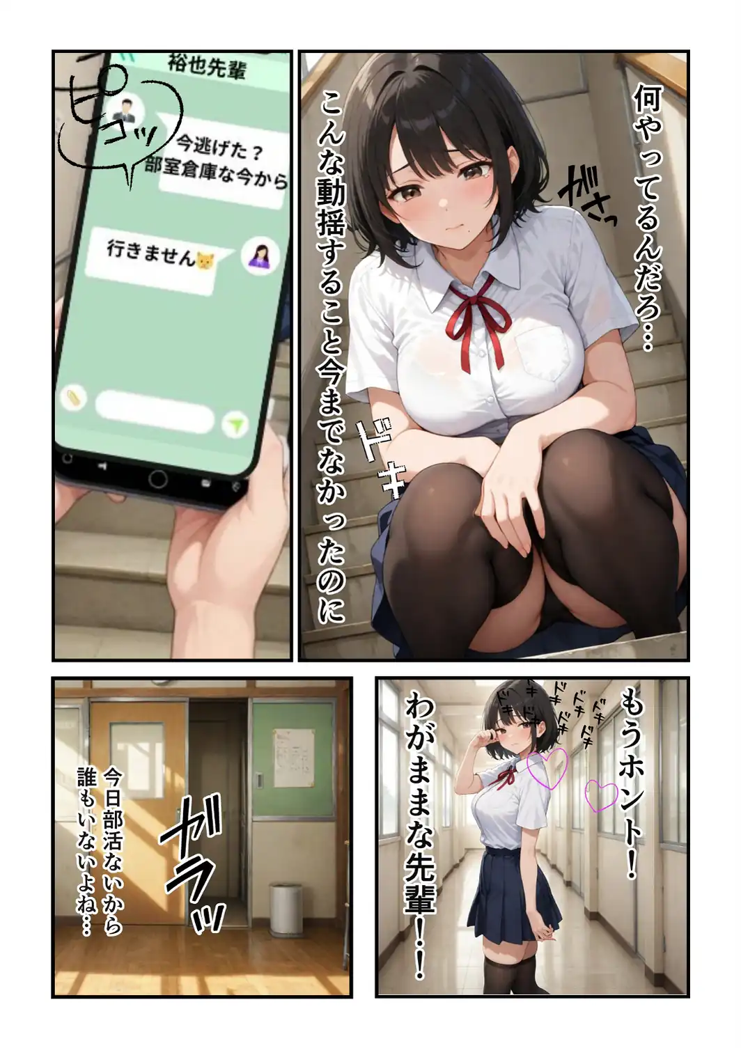 俺の頼みを断れないクーデレ後輩とコスプレH三昧な話【白抜き修正版】-サンプル画像9
