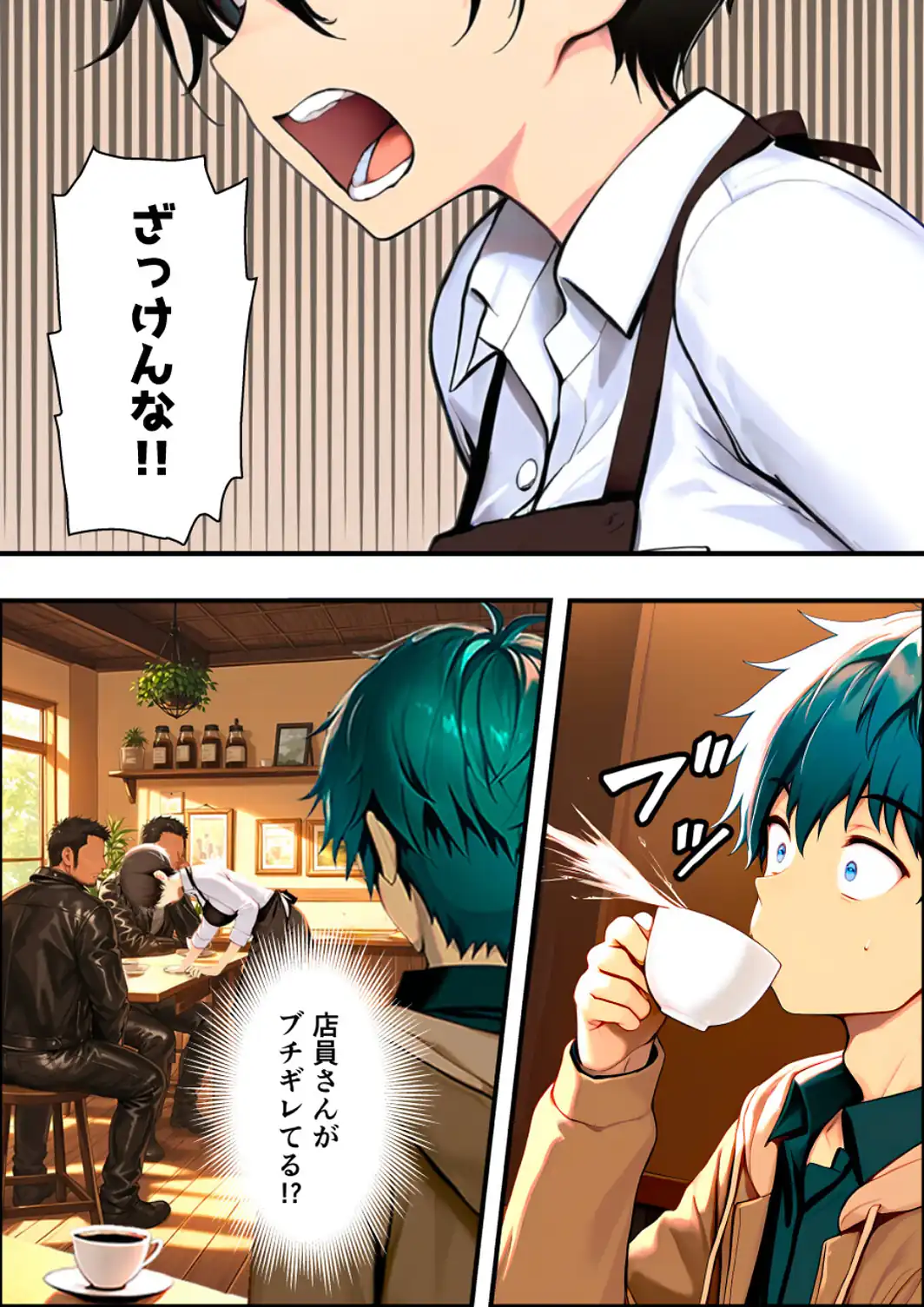 目つきの悪いボーイッシュなTSカフェ店員さんはお願いしたら中出しセックスさせてくれる（チョロい）【白抜き修正版】-サンプル画像6