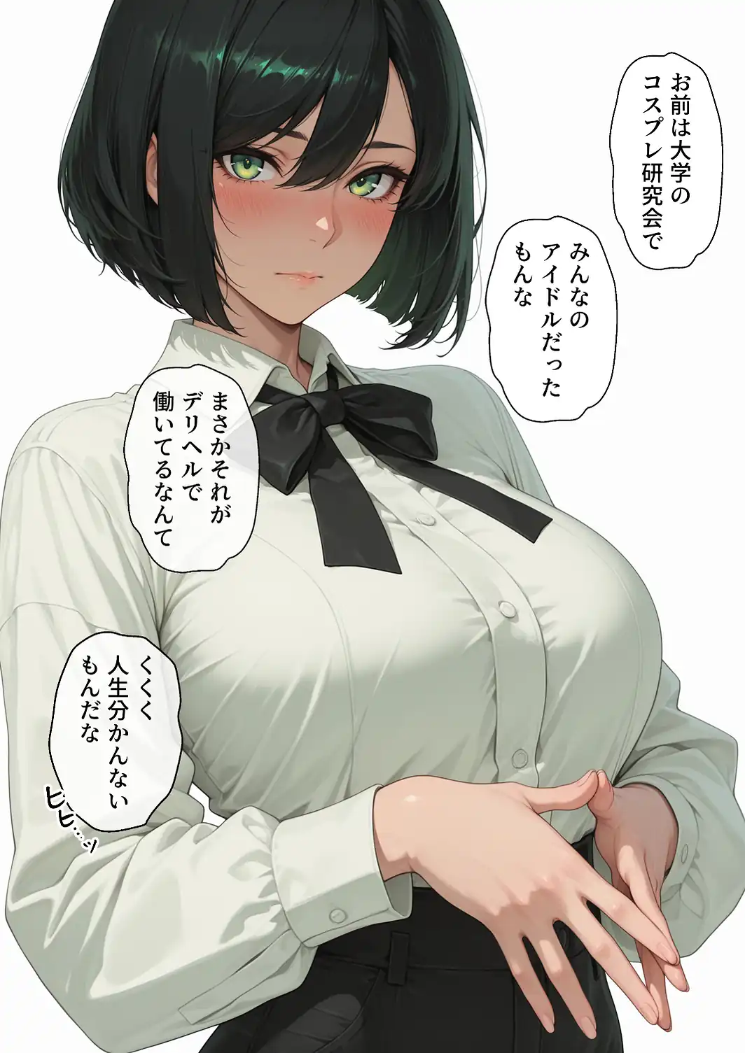呼んだデリヘル嬢が大学コス研の後輩で人妻だった話【モザイク版】-サンプル画像5