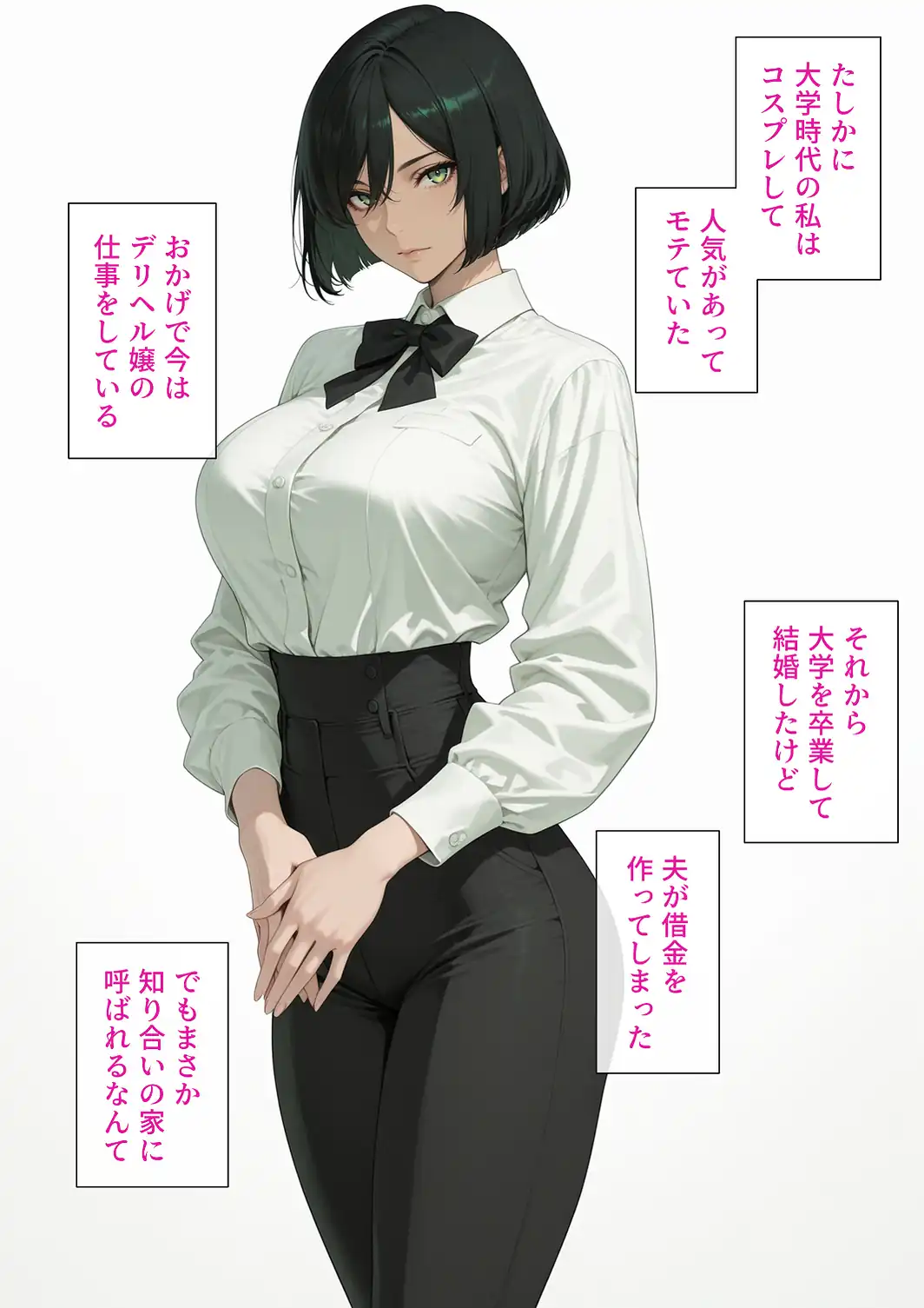 呼んだデリヘル嬢が大学コス研の後輩で人妻だった話【モザイク版】-サンプル画像7