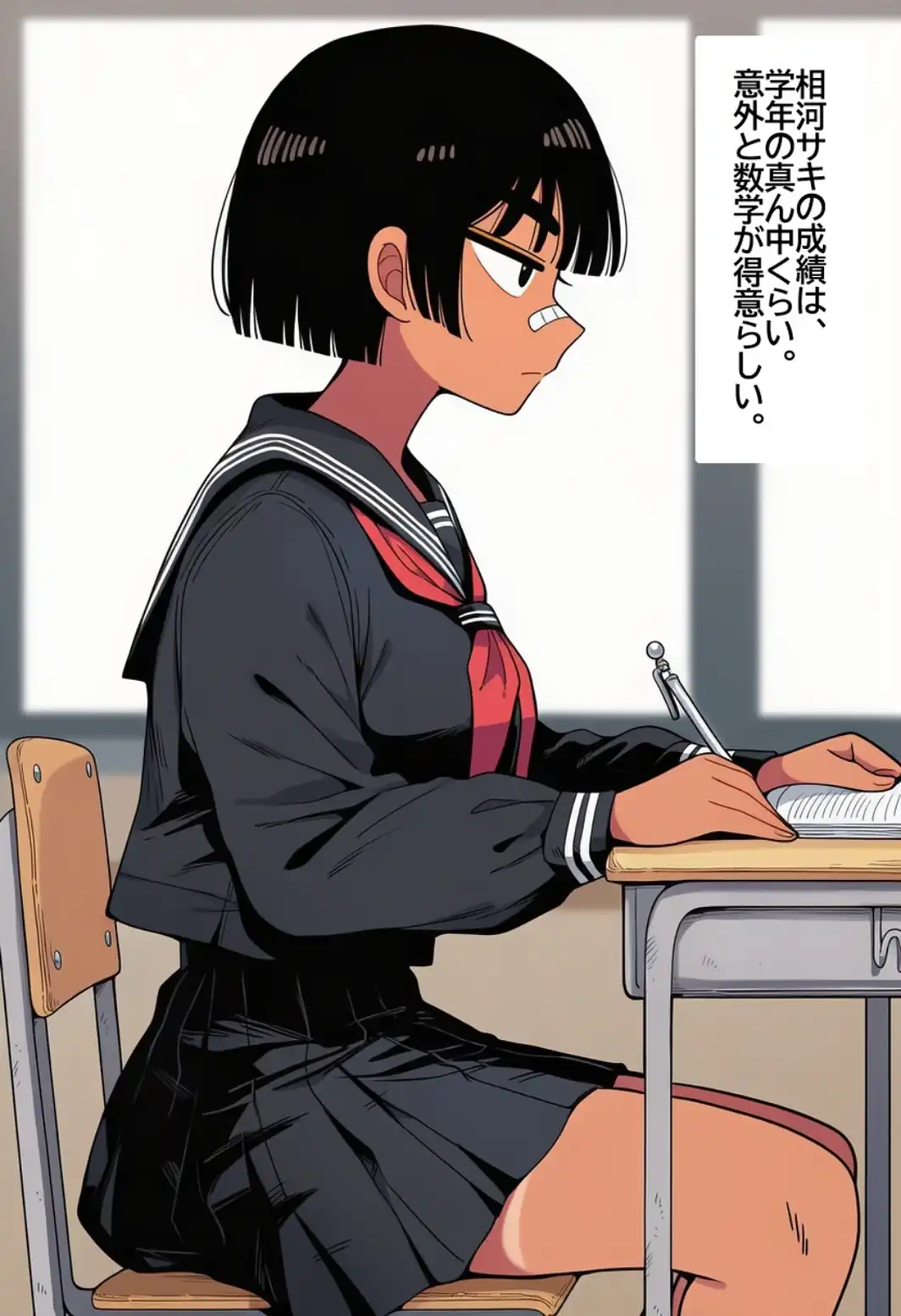 ボーイッシュ褐色陸上女子に無責任中出ししまくって孕ませるまで。【モザイク版】-サンプル画像11
