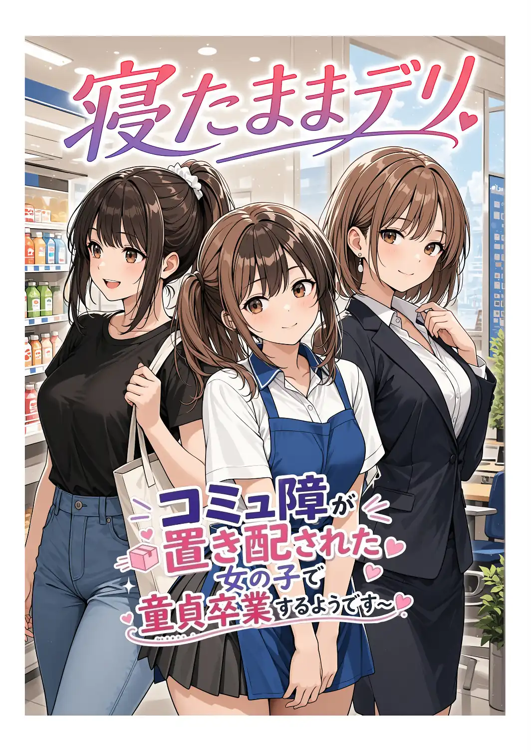 寝たままデリ 〜コミュ障が置き配された女の子で童貞卒業するようです〜【モザイク版】-サンプル画像1