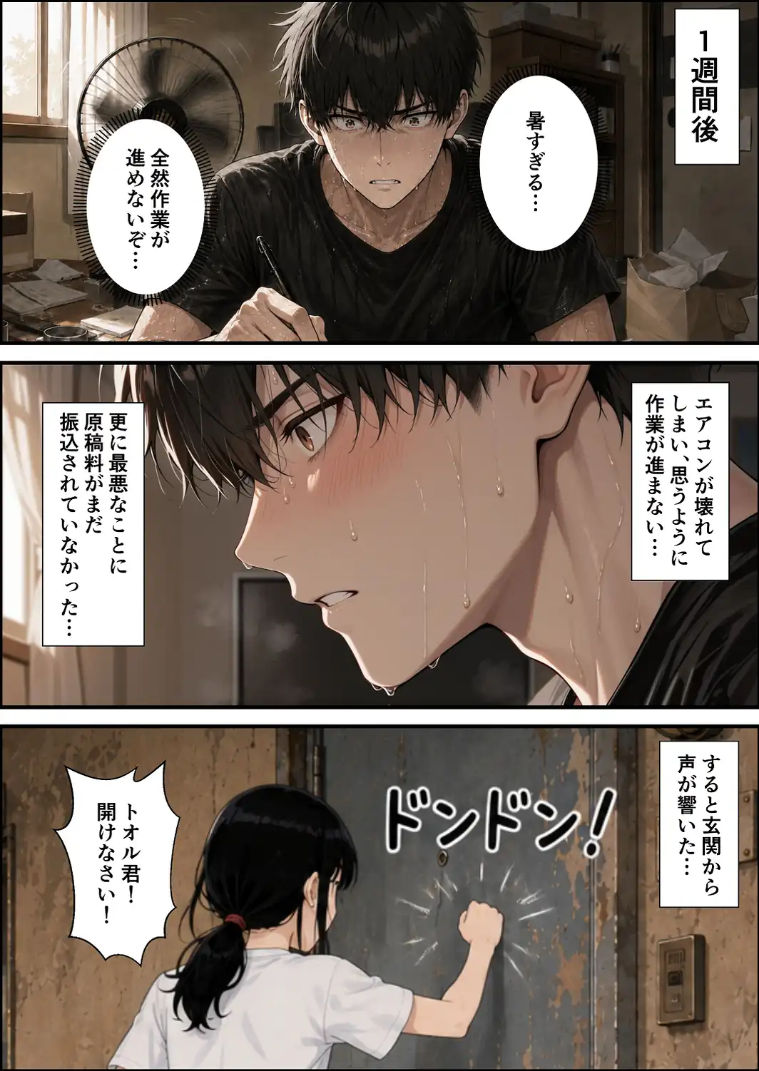 ○リBBA大家が家賃の代わりに俺のチンポを借りにくる【棒消し修正版】-サンプル画像6