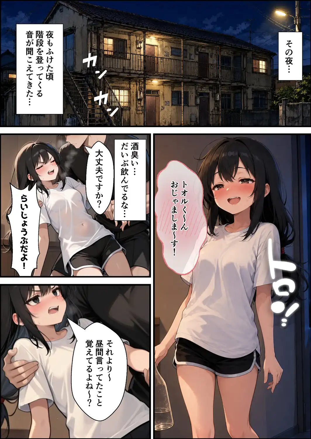 ○リBBA大家が家賃の代わりに俺のチンポを借りにくる【棒消し修正版】-サンプル画像8
