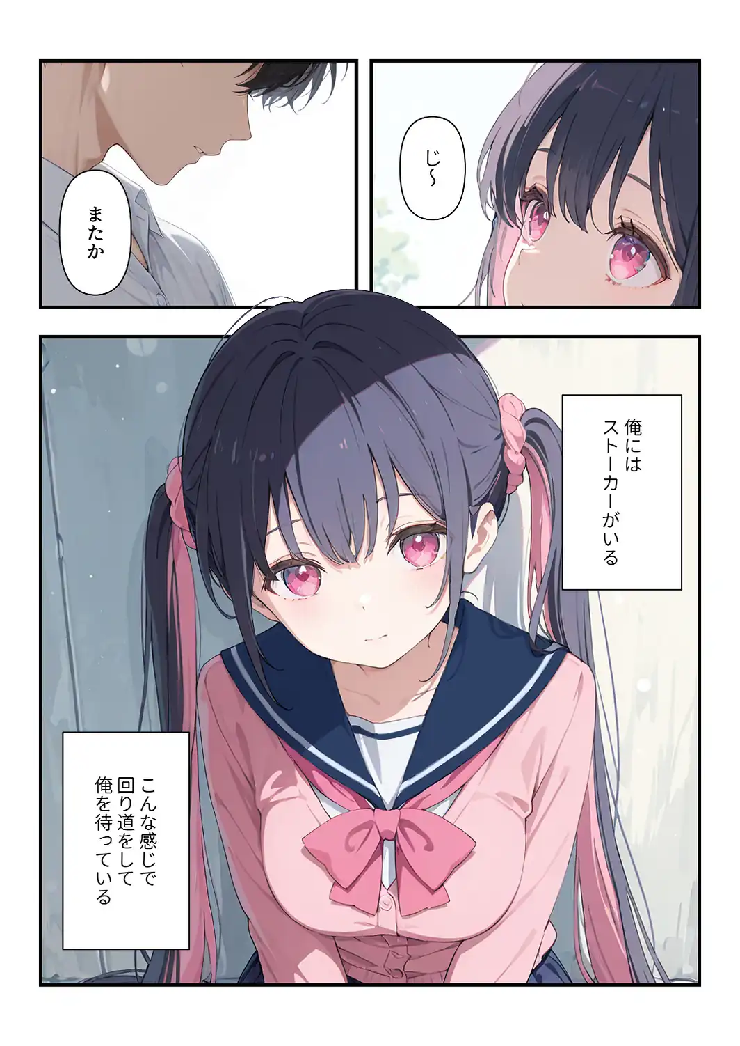 謎の地雷形女子校生が推しのち〇ぽにメス堕ちするまでの記録【白抜き修正版】-サンプル画像1