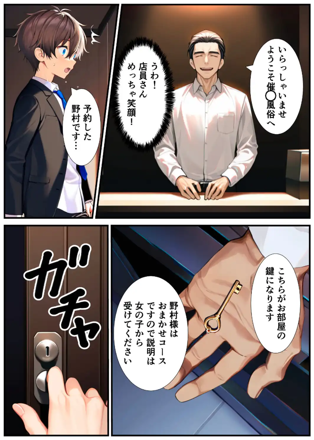 メス堕ち催〇女体化風俗へようこそ【白抜き修正版】-サンプル画像6