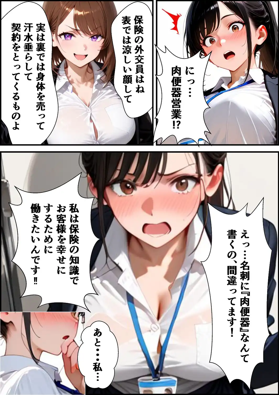 ようこそ、我が社の肉便器営業課へ。泣き虫最下位OLが肉体調教されて下剋上契約！【白抜き修正版】-サンプル画像6