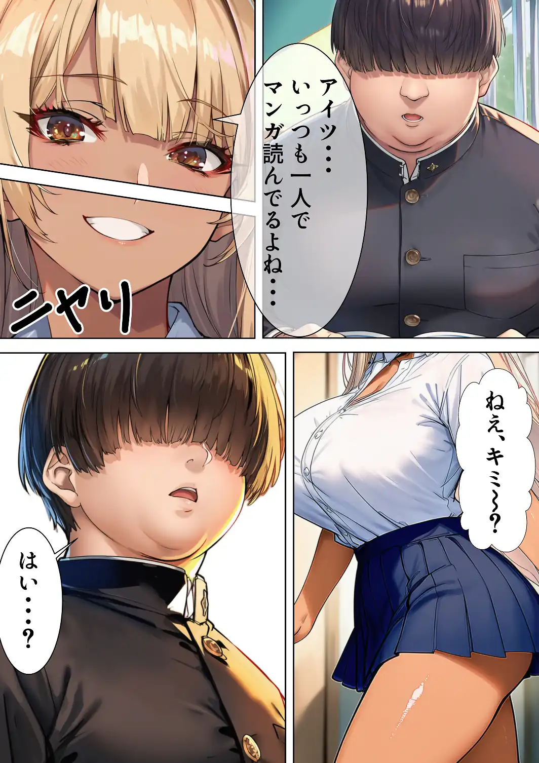 黒ギャルJK 舐めてたオタクと立場逆転SEX【白抜き修正版】-サンプル画像6